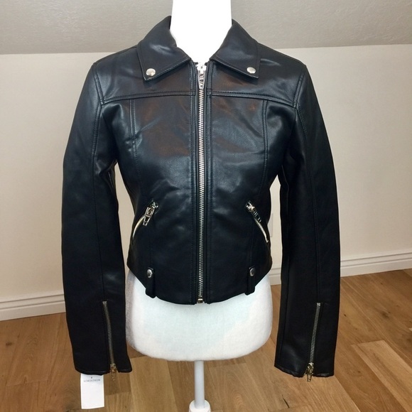 BLANKNYC Over the Moon Black Vegan Moto Jacket - Picture 3 of 13